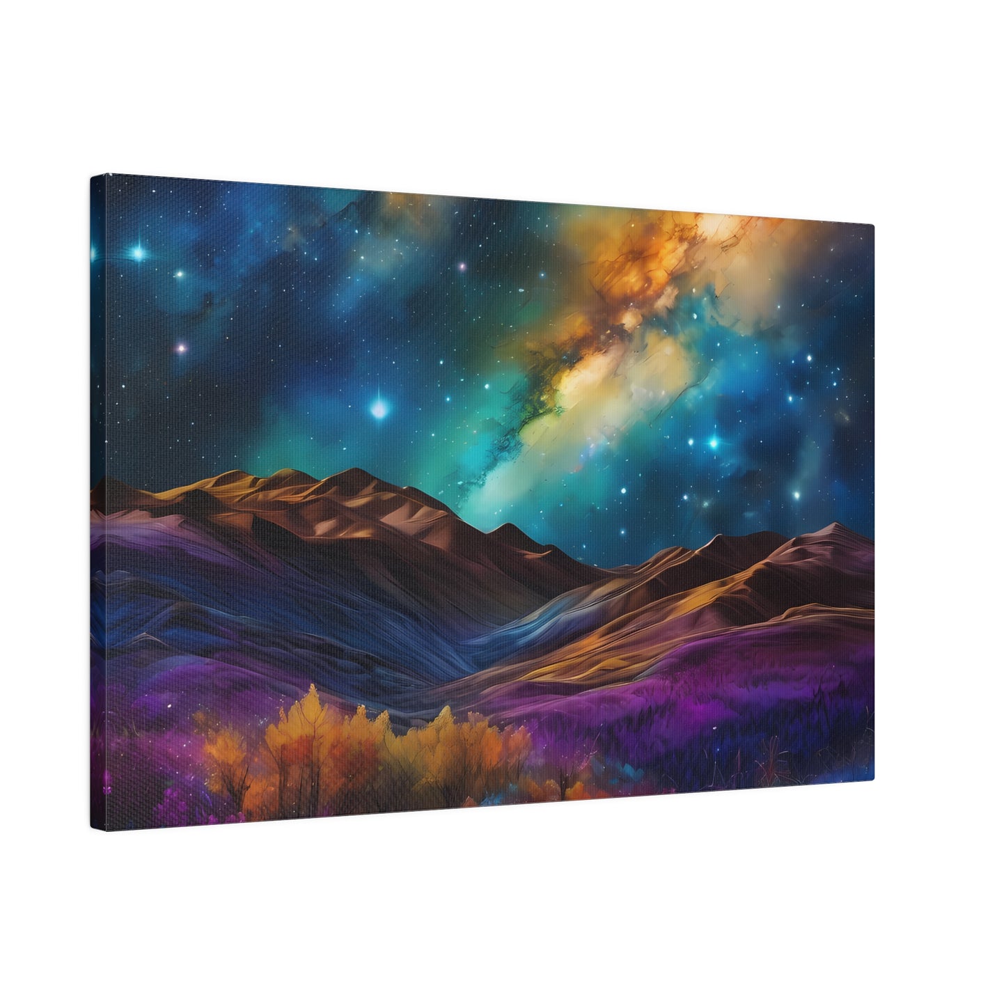 Alcohol ink starry scapes Matte Canvas, Stretched, 0.75"