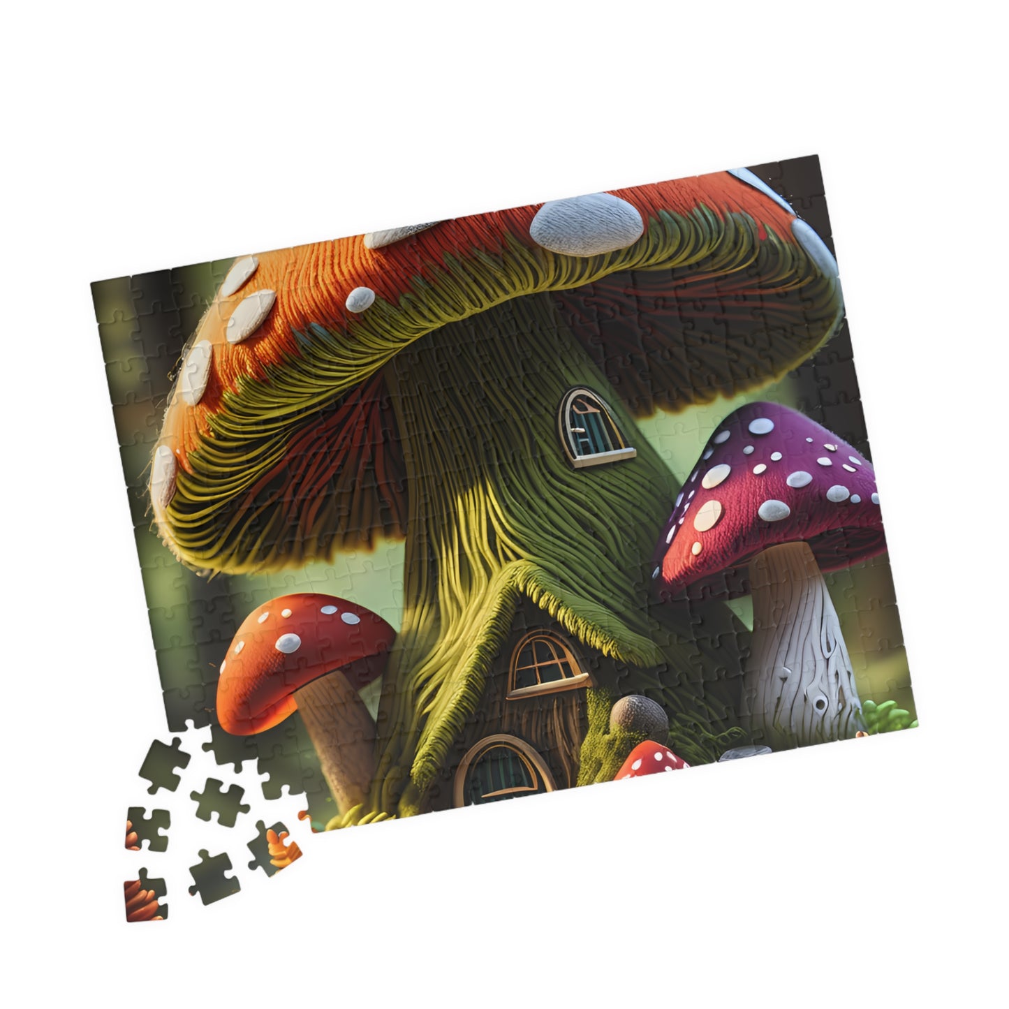 Mushroom cottage Puzzle (110, 252, 520, 1014-piece)