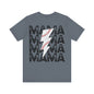 Distressed baseball mama Unisex Jersey Short Sleeve Tee