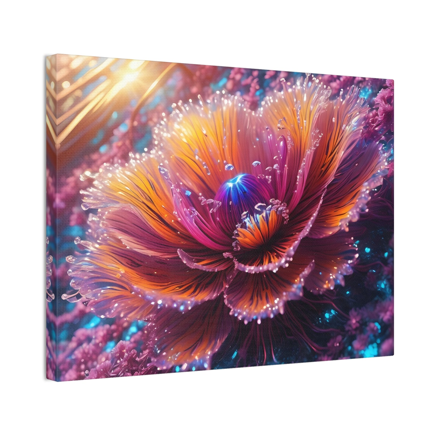 Fiber optic flower 3 Canvas Stretched, 0.75"