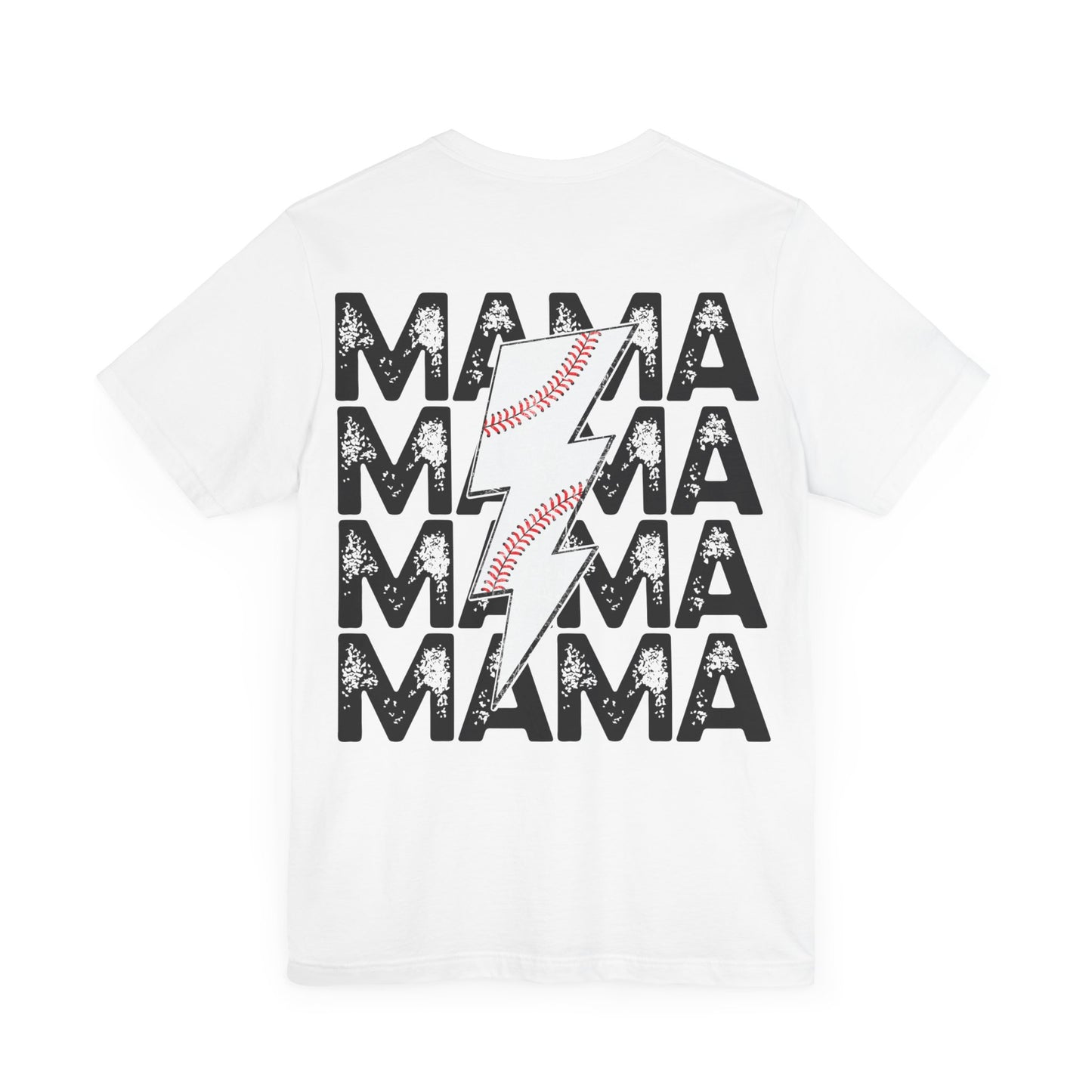 Distressed baseball mama Unisex Jersey Short Sleeve Tee