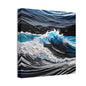 Textured Wave Canvas Stretched, 0.75"