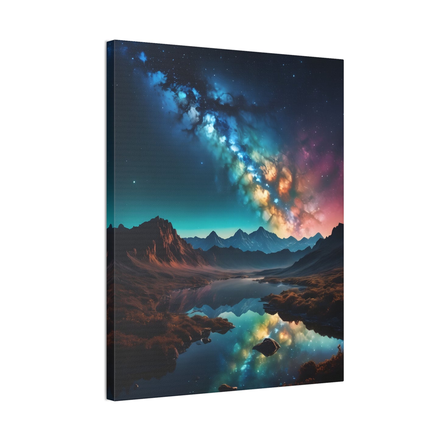 A milky wave scenic night Canvas Stretched, 0.75"