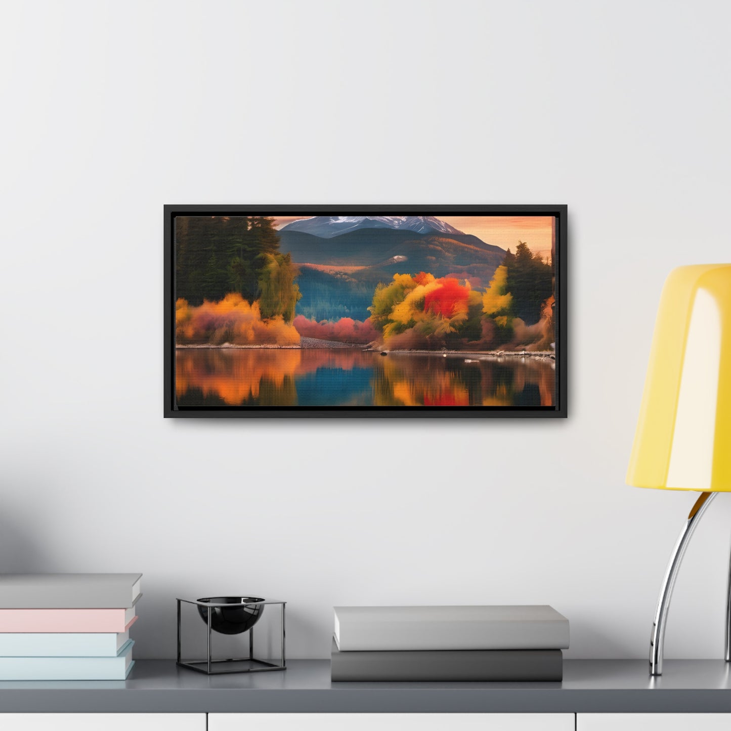 Scenic Mountain View.Gallery Canvas Wraps, Horizontal Frame