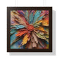 Paper flowers pastel 5 Framed Vertical Poster