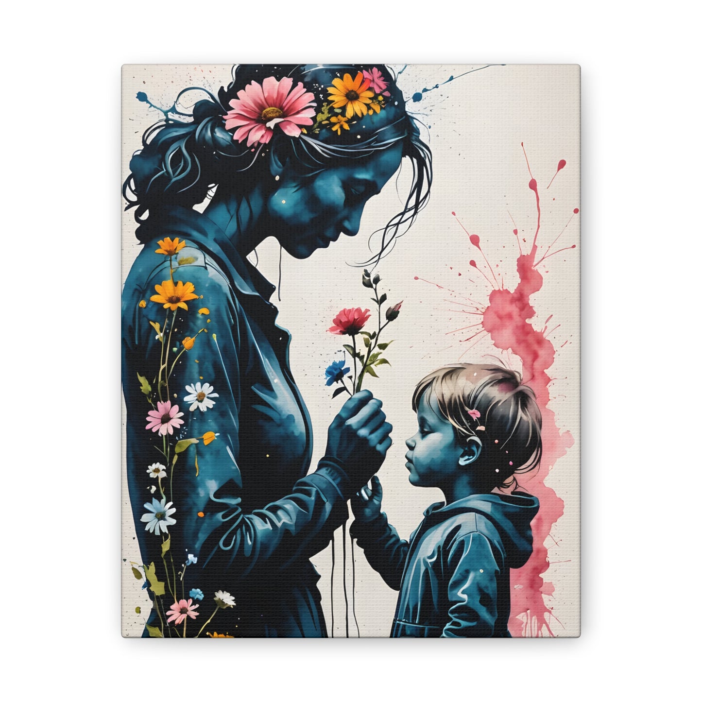 Stop and smell the flowers M&S Canvas Stretched, 0.75"