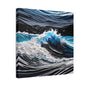 Textured Wave Canvas Stretched, 0.75"