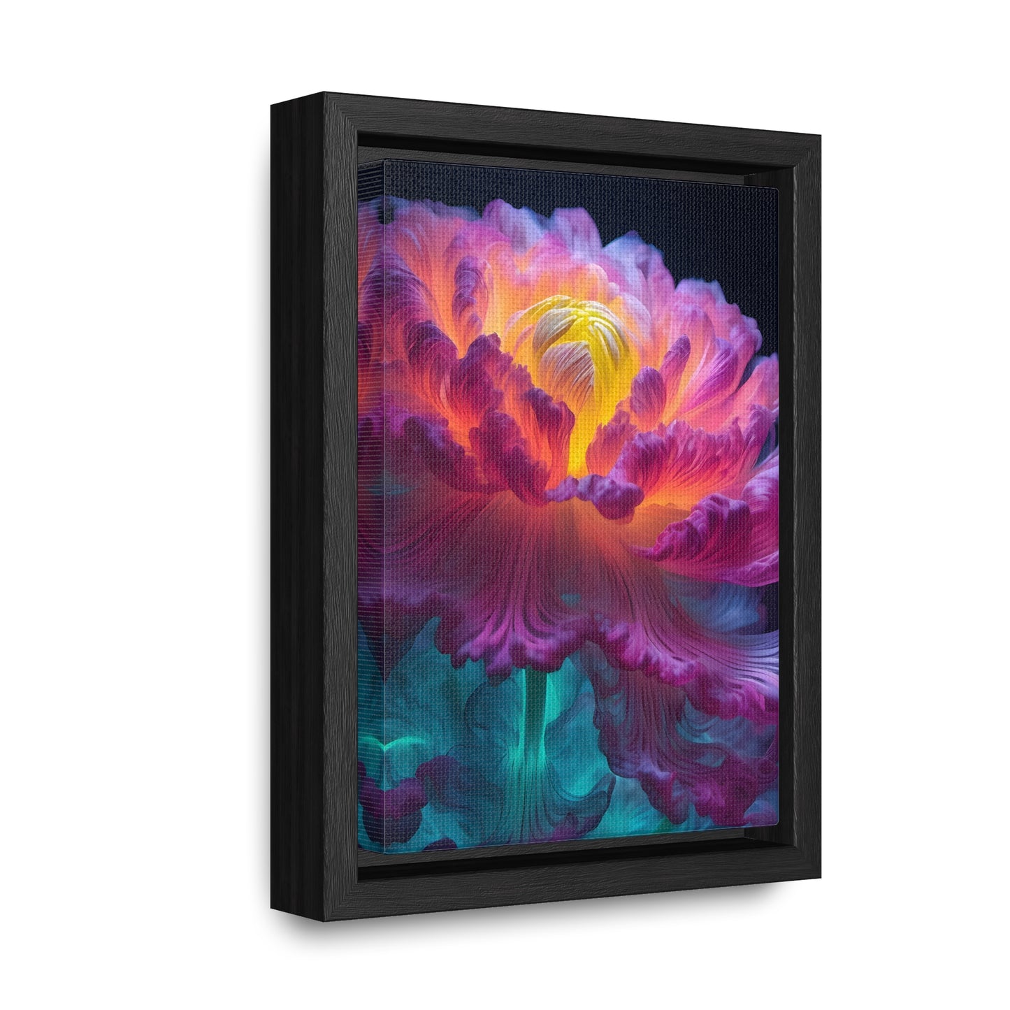 Smoke Peony Gallery Canvas Wraps, Vertical Frame