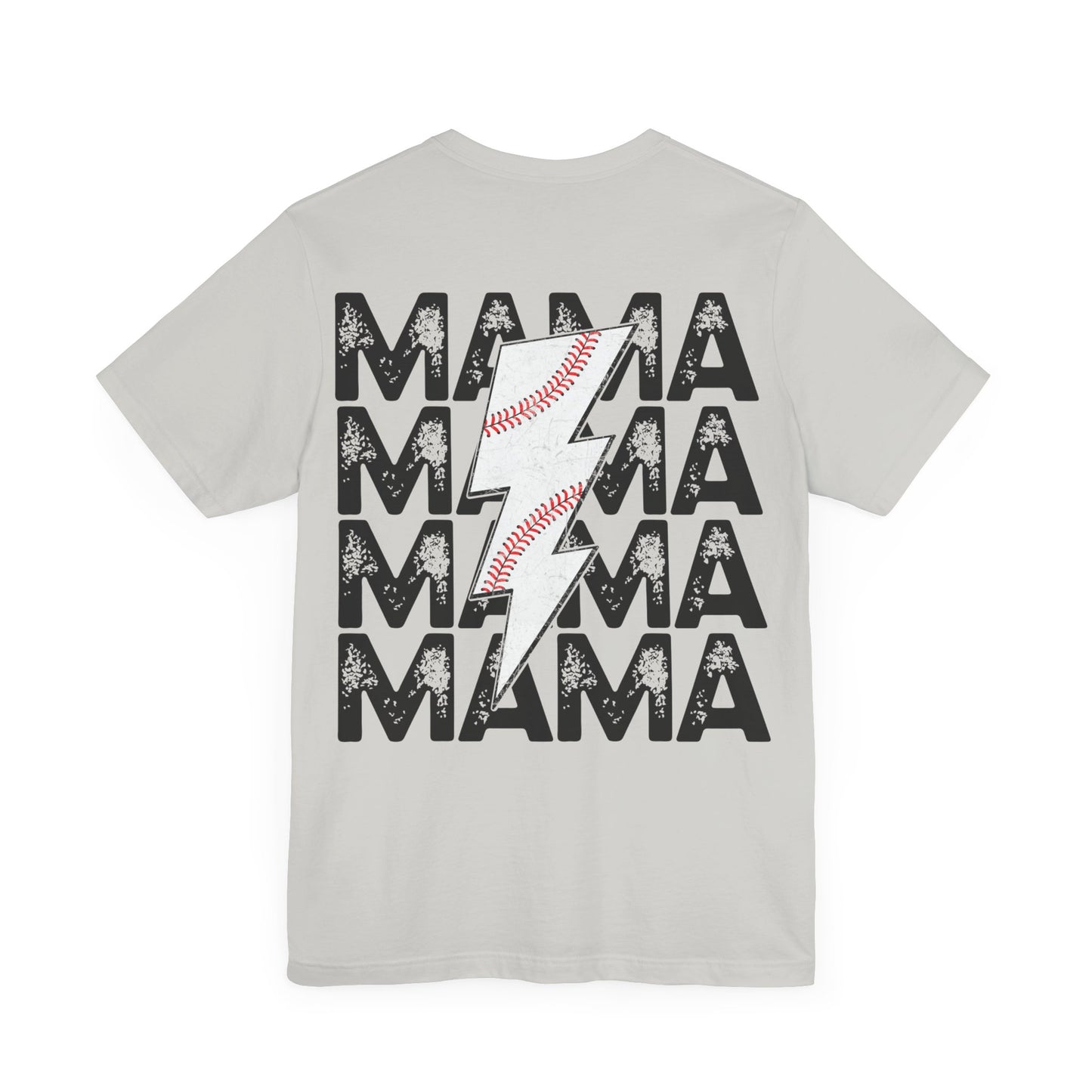 Distressed baseball mama Unisex Jersey Short Sleeve Tee