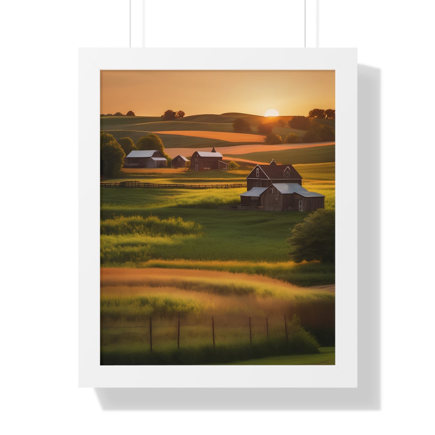 Farmhouse framed poster