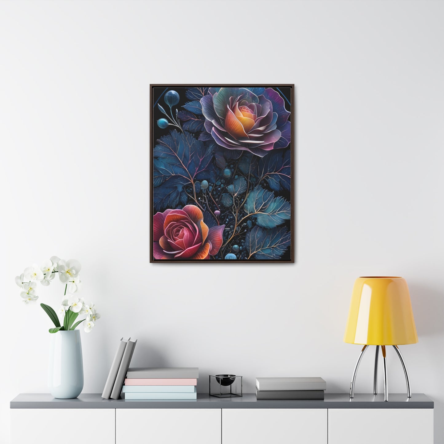 Rosey escapes Gallery Canvas Wraps, Vertical Frame