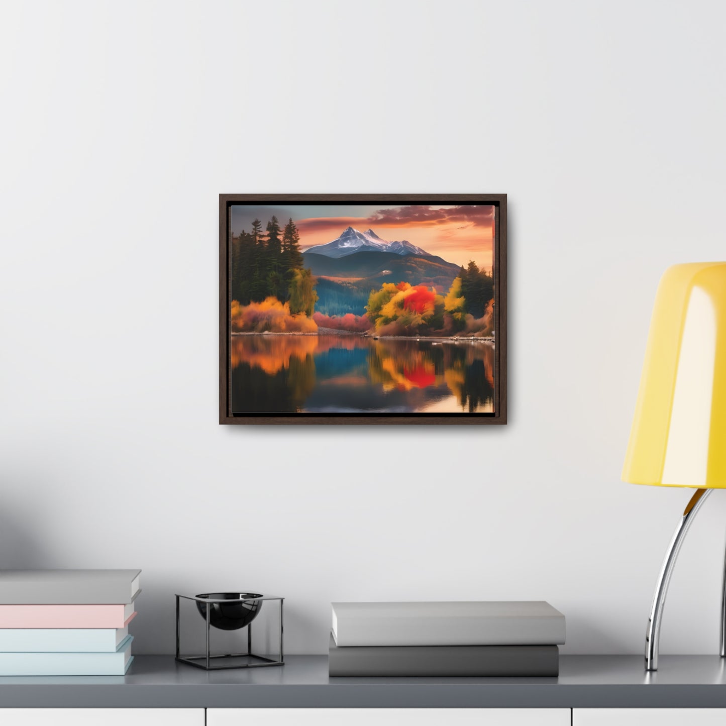 Scenic Mountain View.Gallery Canvas Wraps, Horizontal Frame