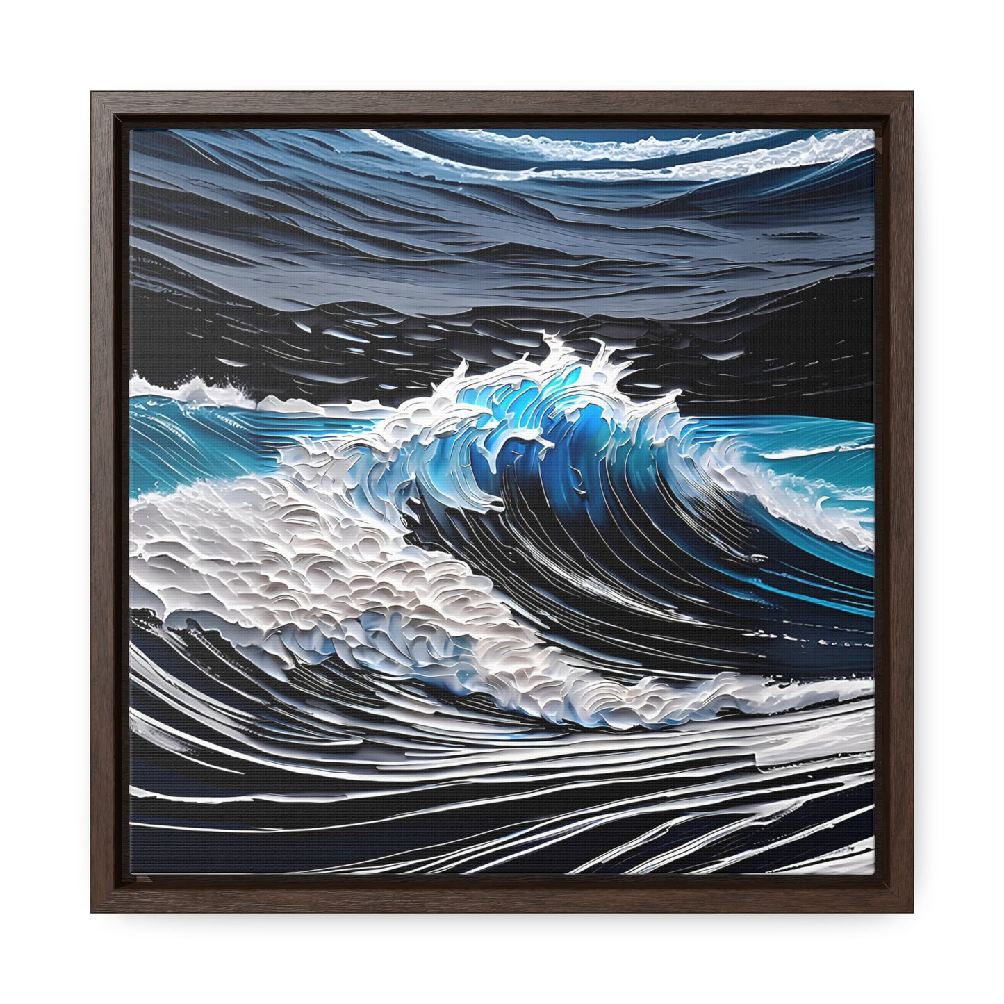 Rough waters framed Canvas Gallery Wrap canvas