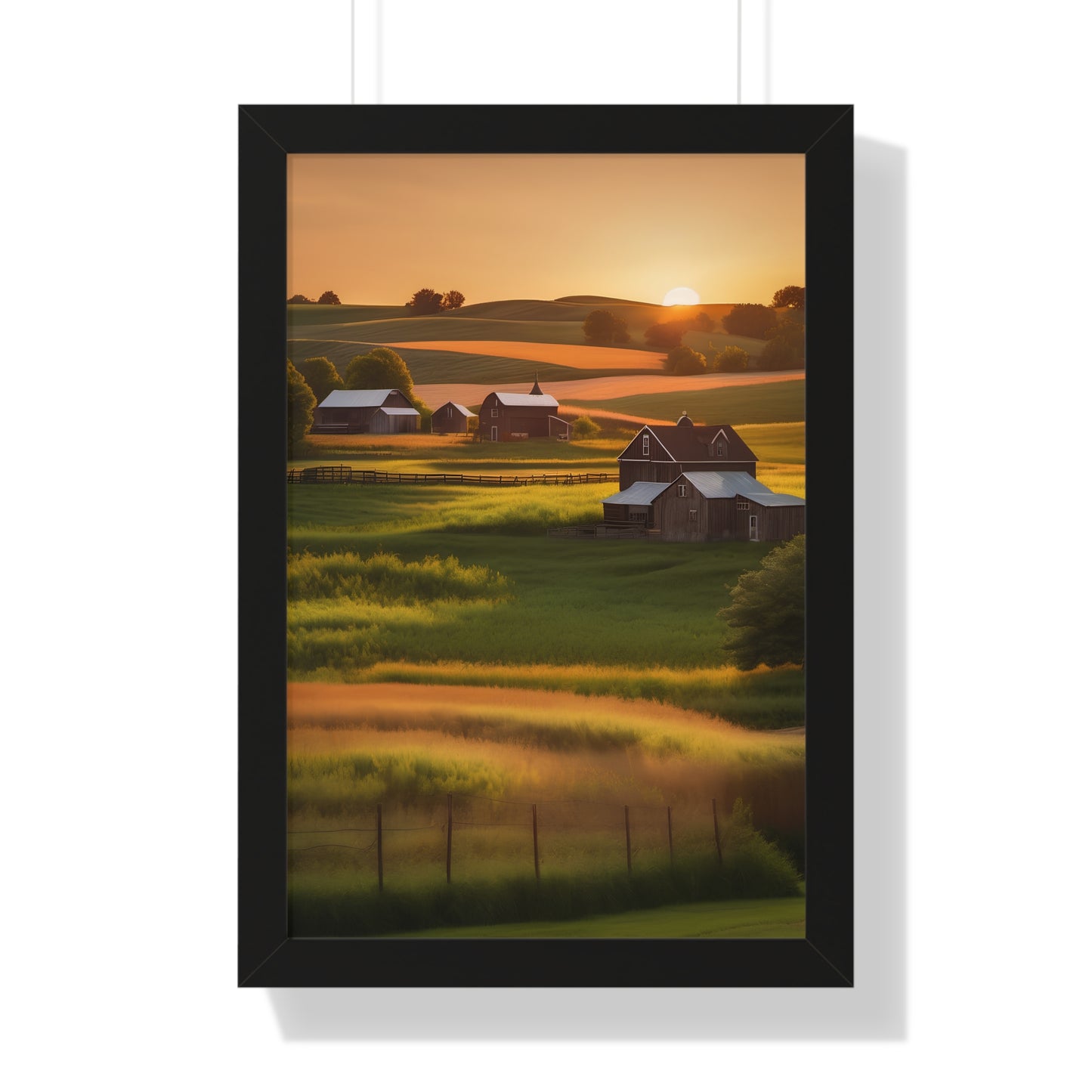 Farmhouse framed poster