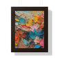 Paper Pastel Flowers 2 Framed Vertical Poster