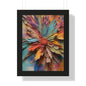 Paper flowers pastel 5 Framed Vertical Poster