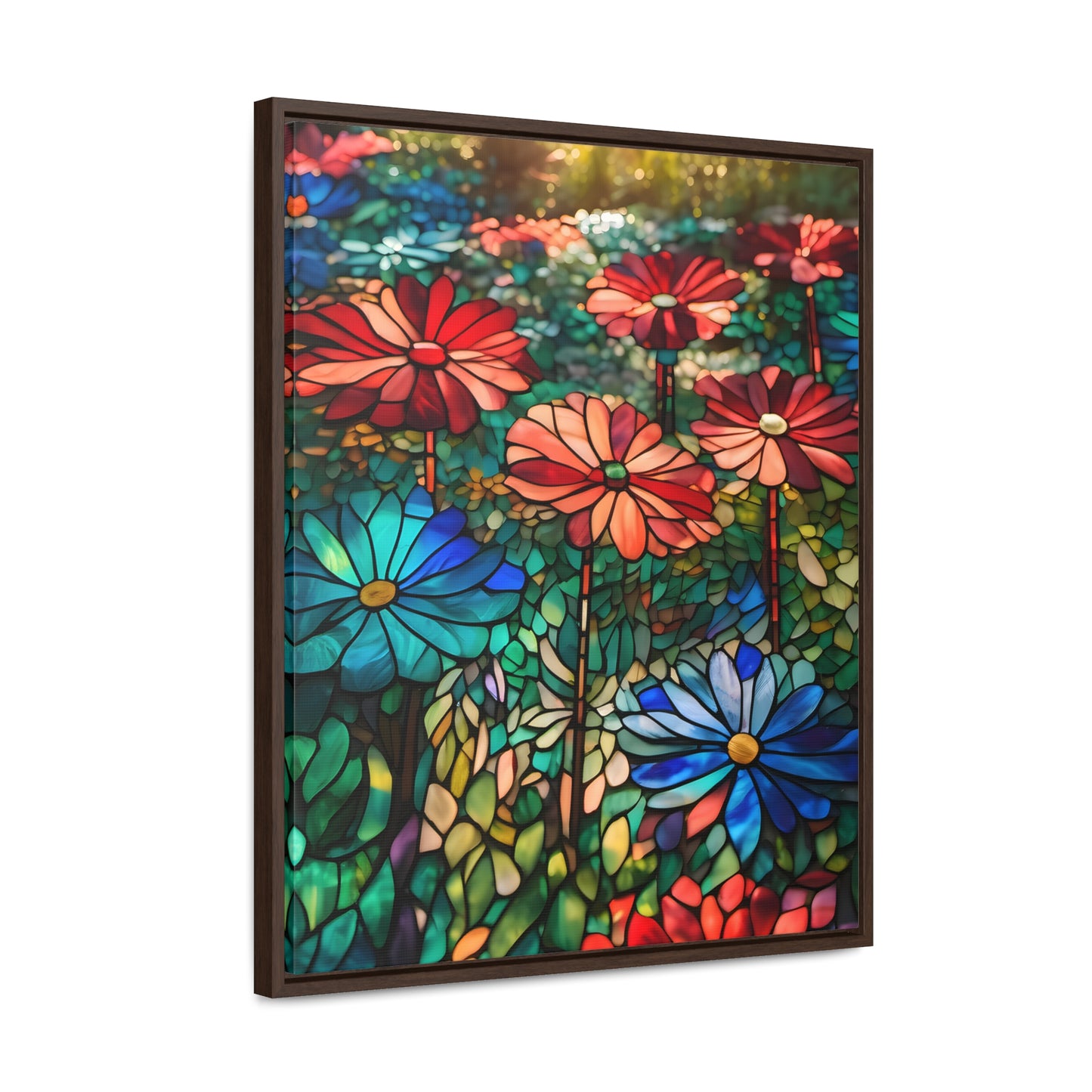 Stained glass garden Gallery Canvas Wraps, Vertical Frame