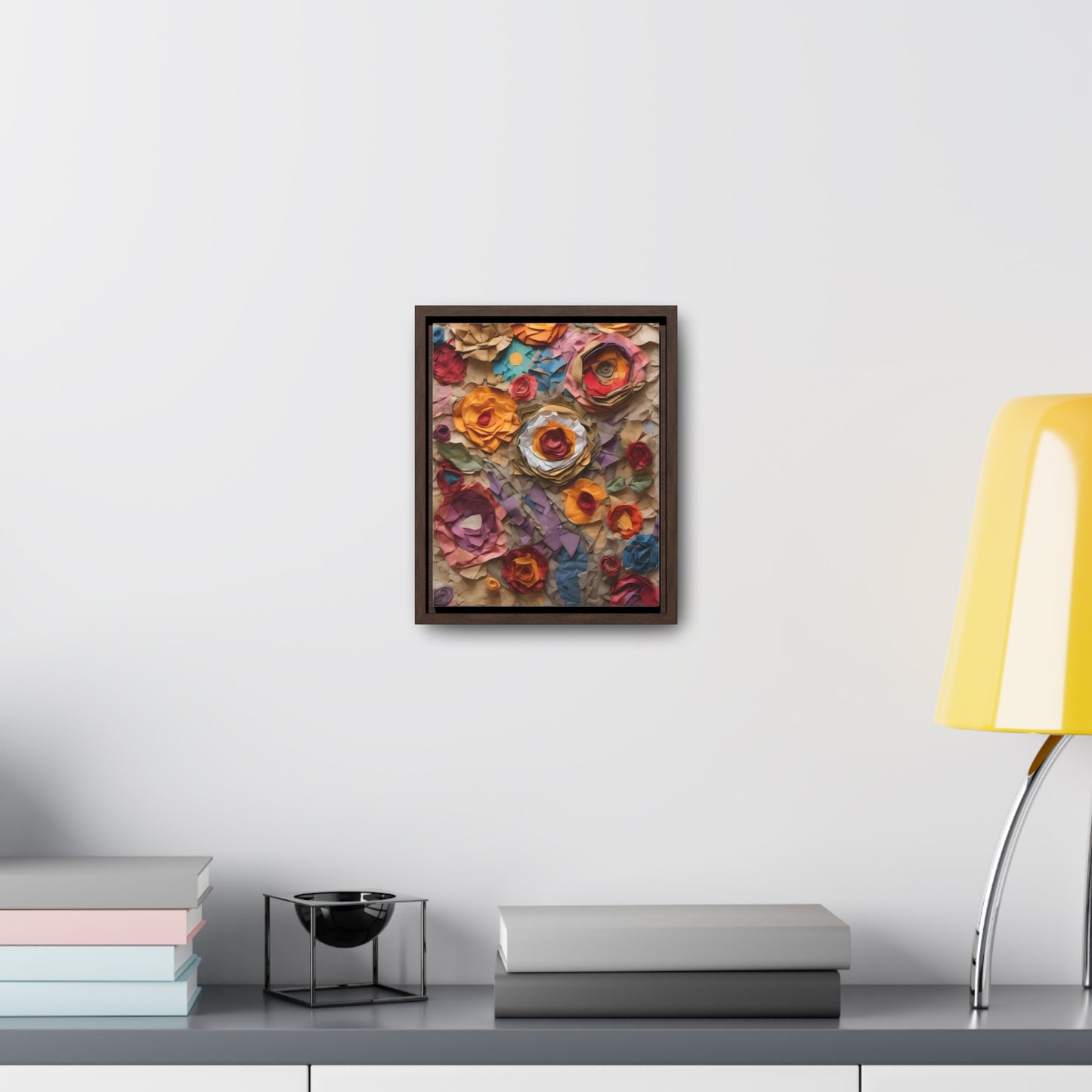 Paper Flowers Gallery Canvas Wraps, Vertical Frame