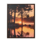 Lake sunset Gallery Canvas Wraps, Vertical Frame