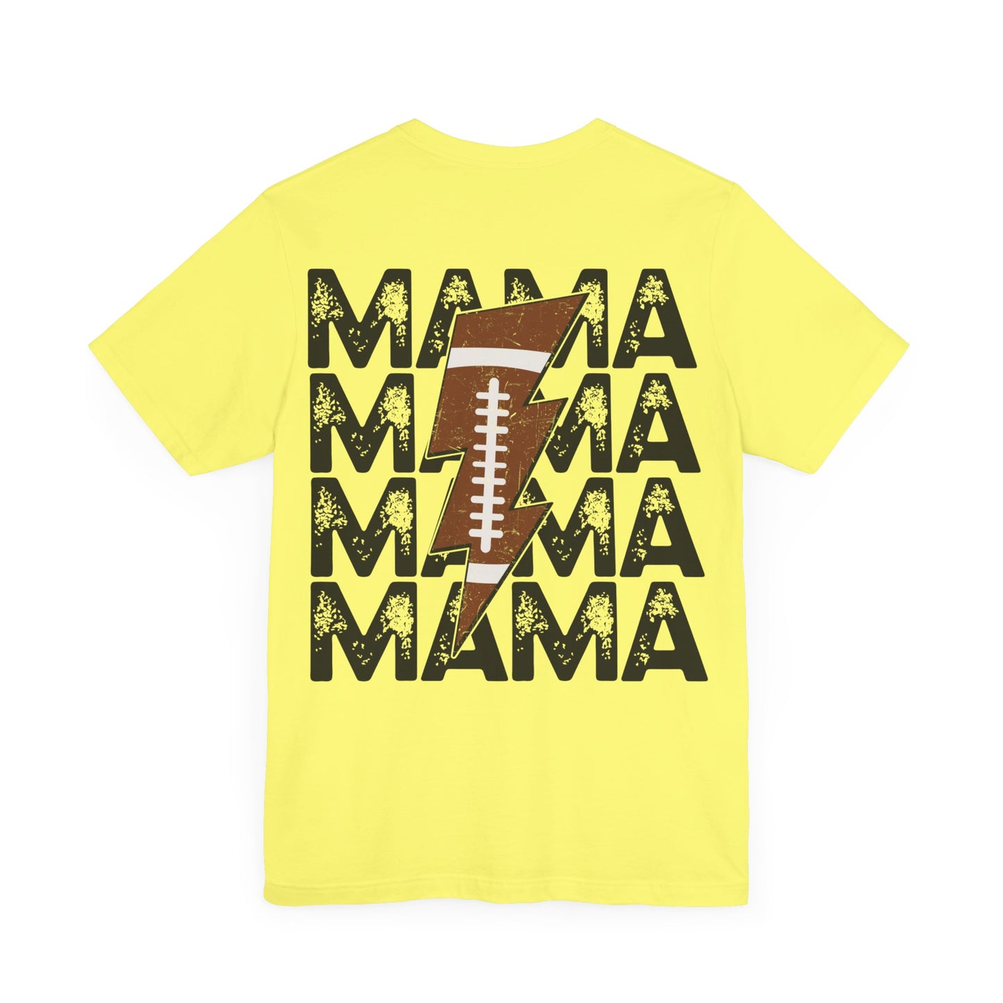 Distressed football mama Unisex Jersey Short Sleeve Tee