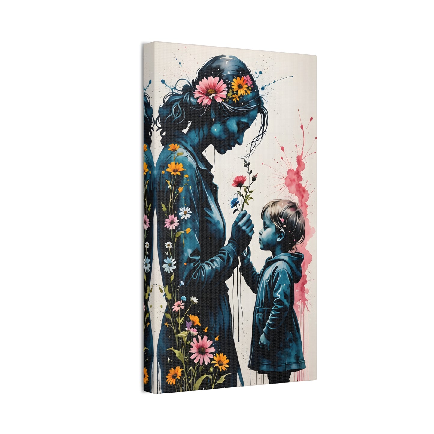 Stop and smell the flowers M&S Canvas Stretched, 0.75"