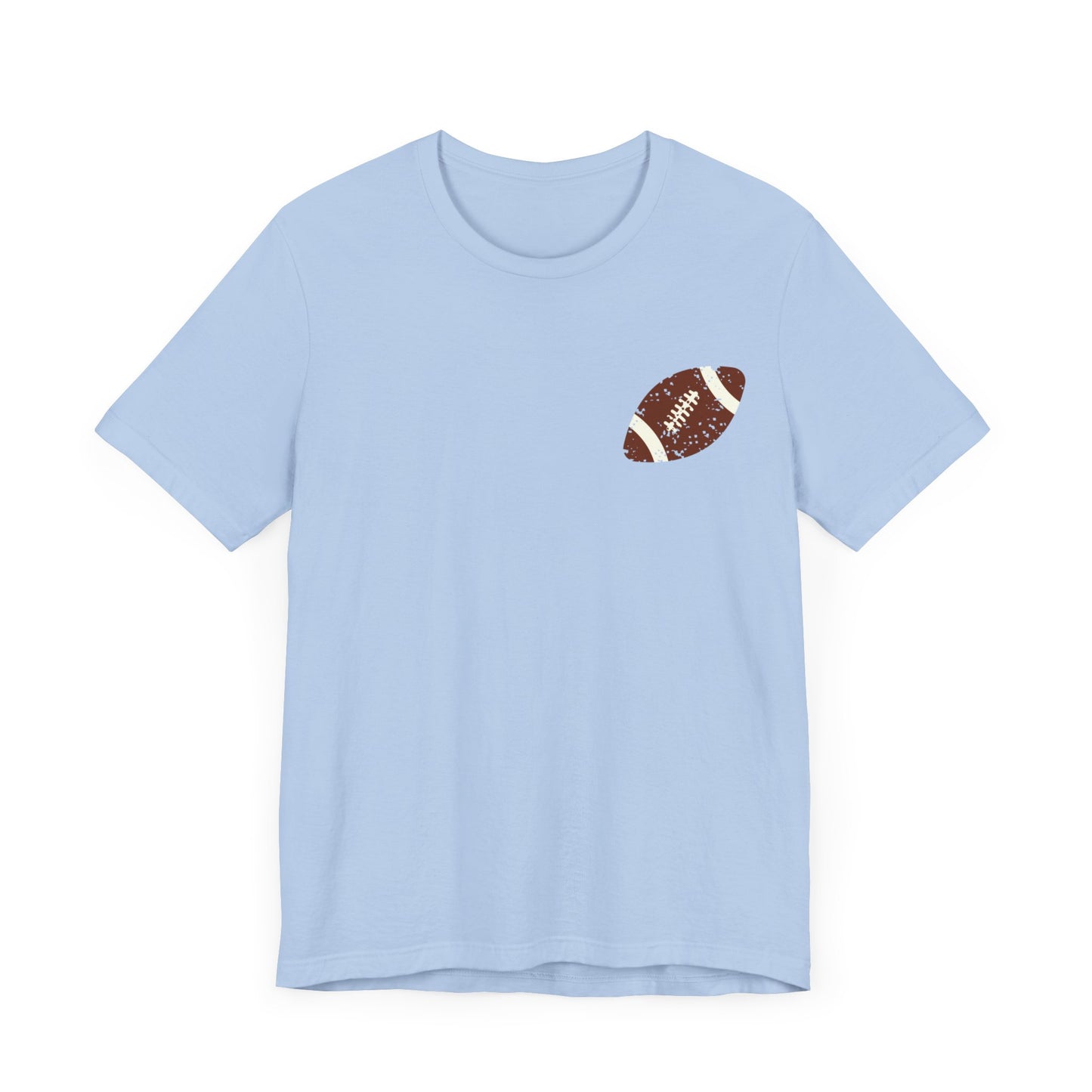 Distressed football mama Unisex Jersey Short Sleeve Tee