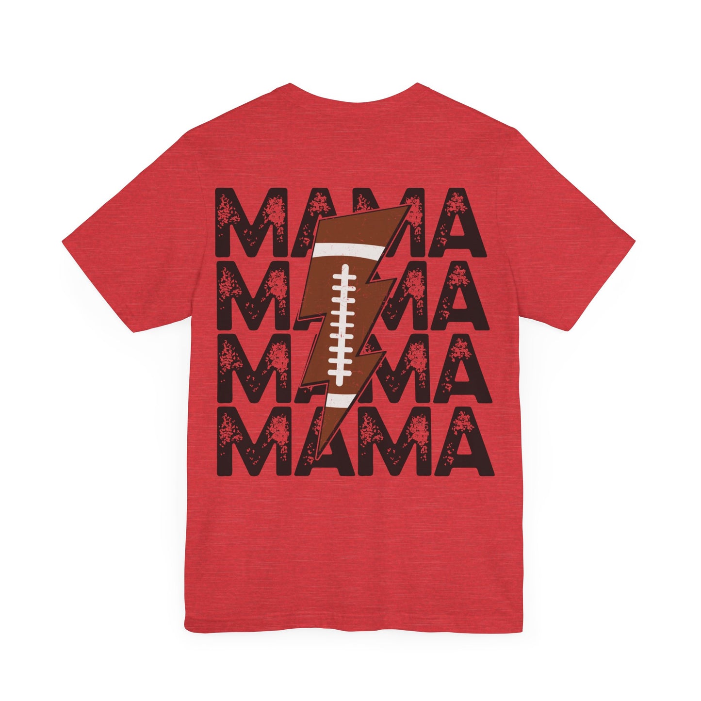 Distressed football mama Unisex Jersey Short Sleeve Tee