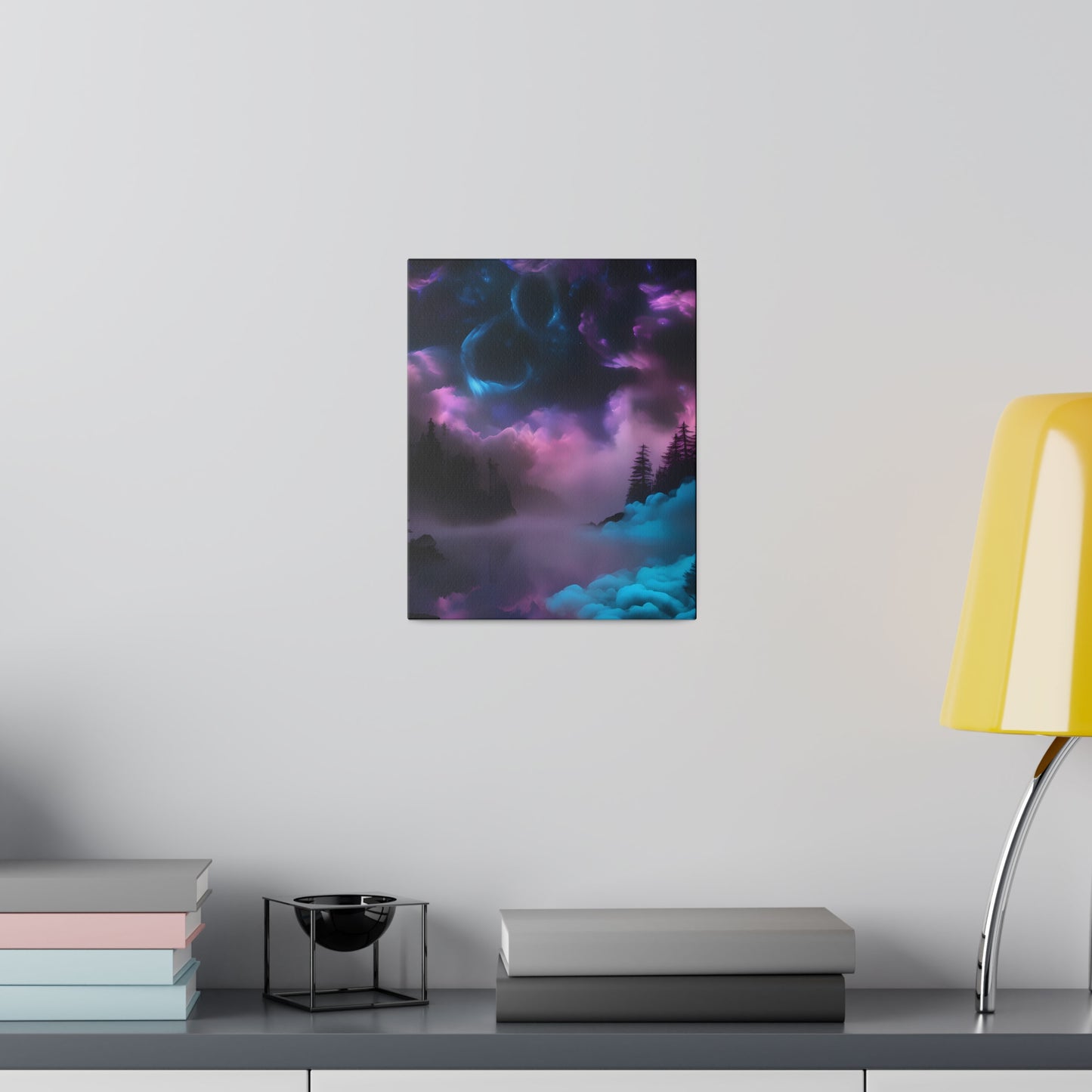 Alcohol ink mystic night Matte Canvas, Stretched, 0.75"