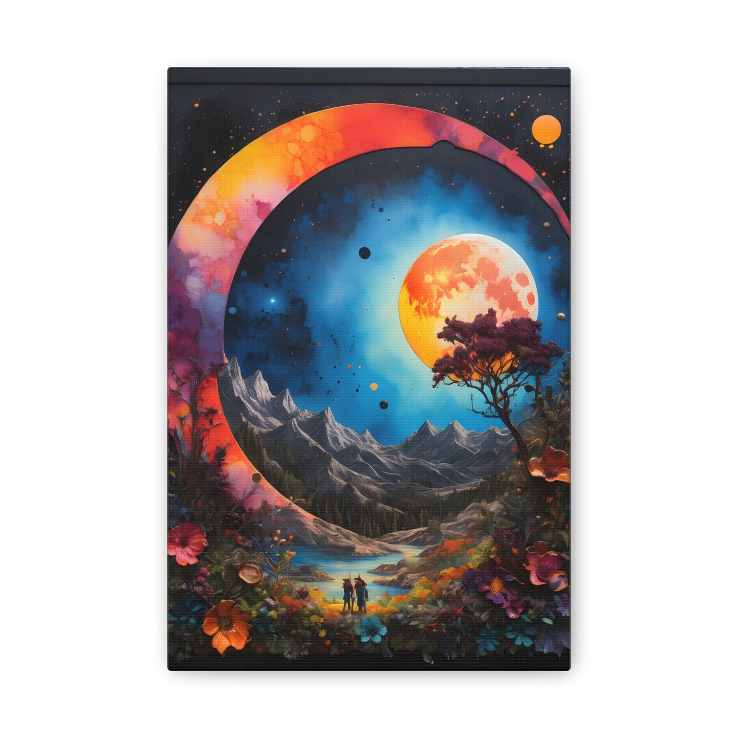 A painted surreal night Canvas Stretched, 0.75"