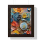 Paper flowers 4 Framed Vertical Poster