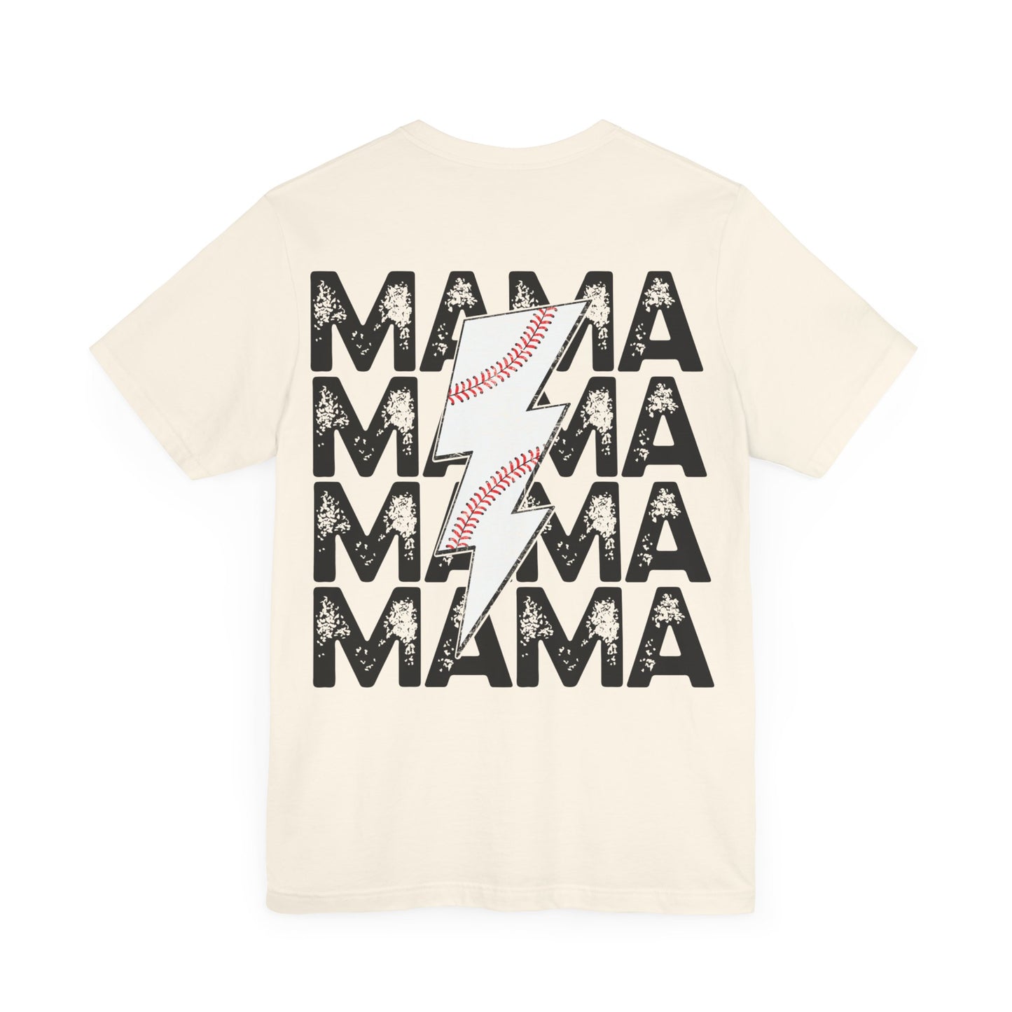 Distressed baseball mama Unisex Jersey Short Sleeve Tee