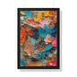 Paper Pastel Flowers 2 Framed Vertical Poster