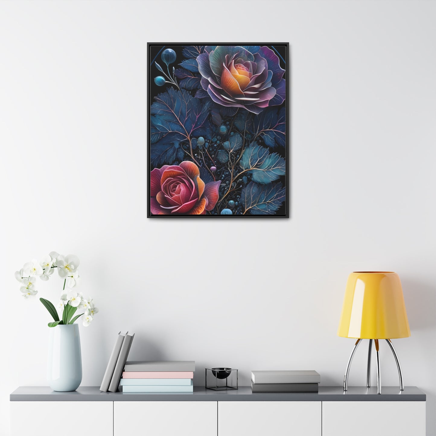 Rosey escapes Gallery Canvas Wraps, Vertical Frame