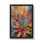 Paper flowers pastel 5 Framed Vertical Poster