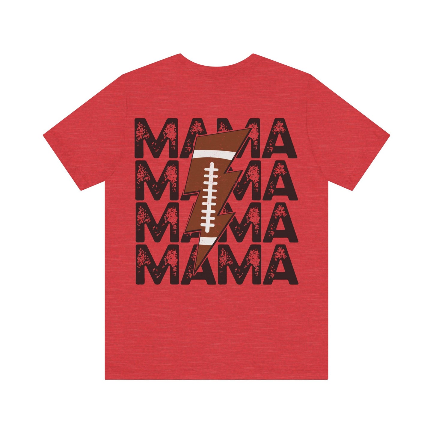 Distressed football mama Unisex Jersey Short Sleeve Tee