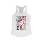 Baseball mom era Women's Ideal Racerback Tank