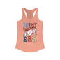 Baseball mom era Women's Ideal Racerback Tank