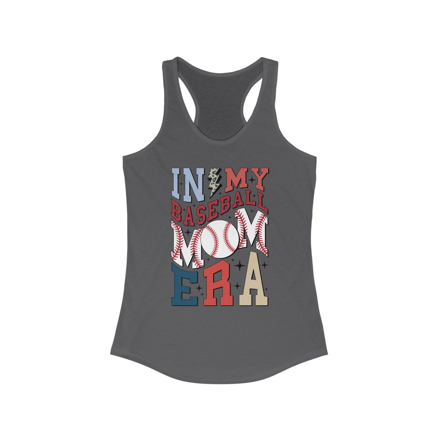 Baseball mom era Women's Ideal Racerback Tank