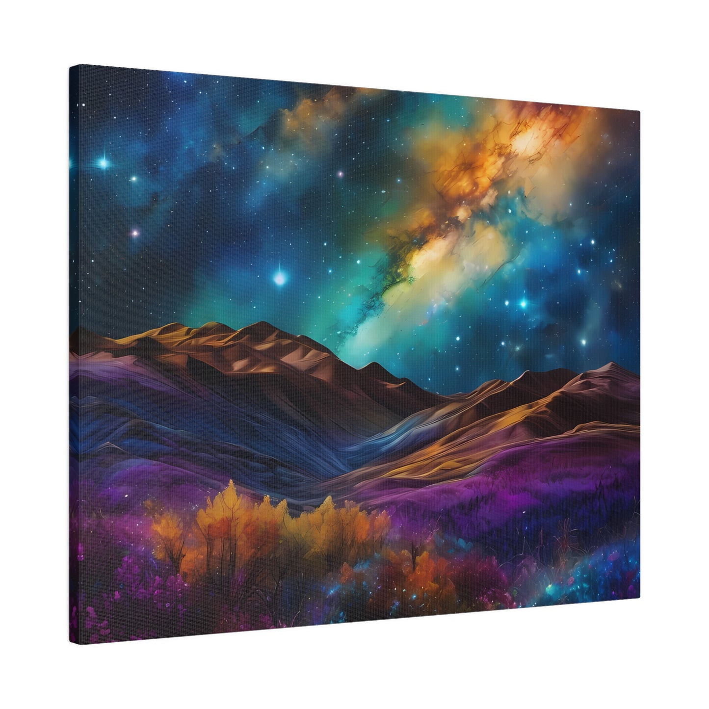 Alcohol ink starry scapes Matte Canvas, Stretched, 0.75"