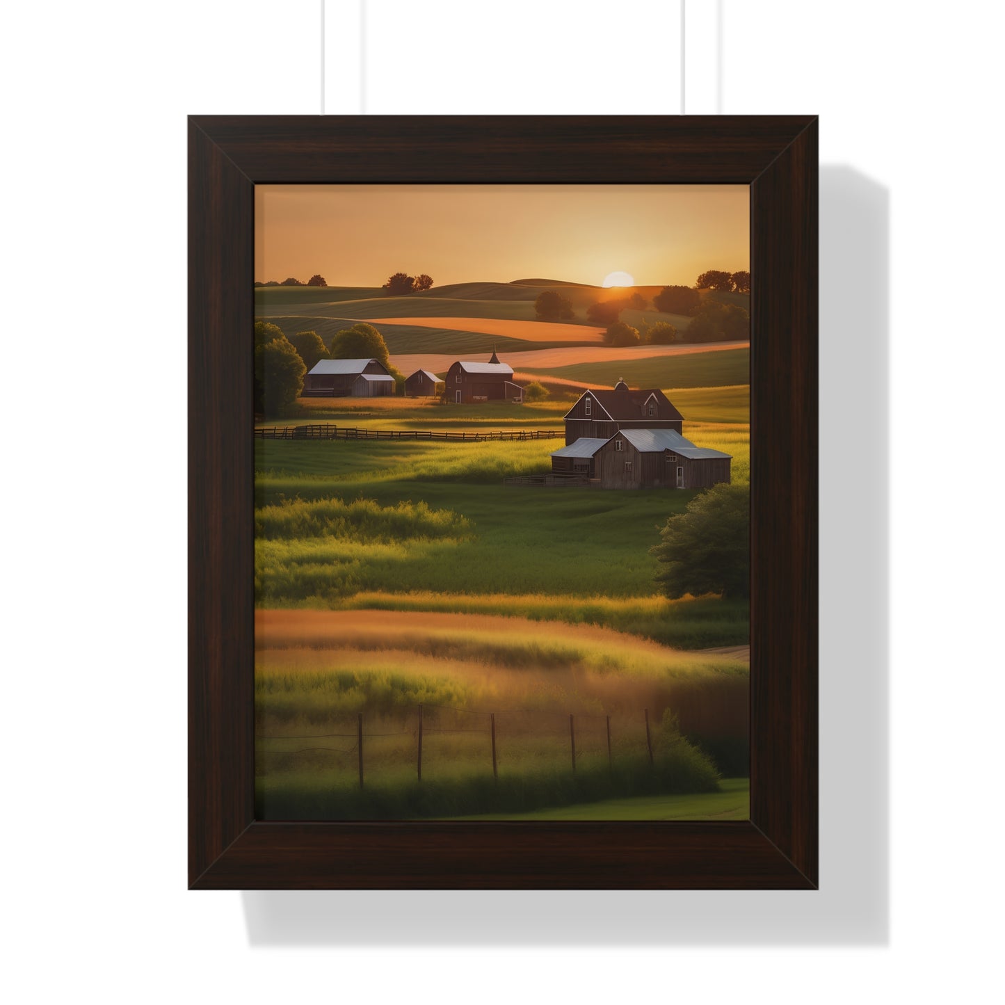 Farmhouse framed poster