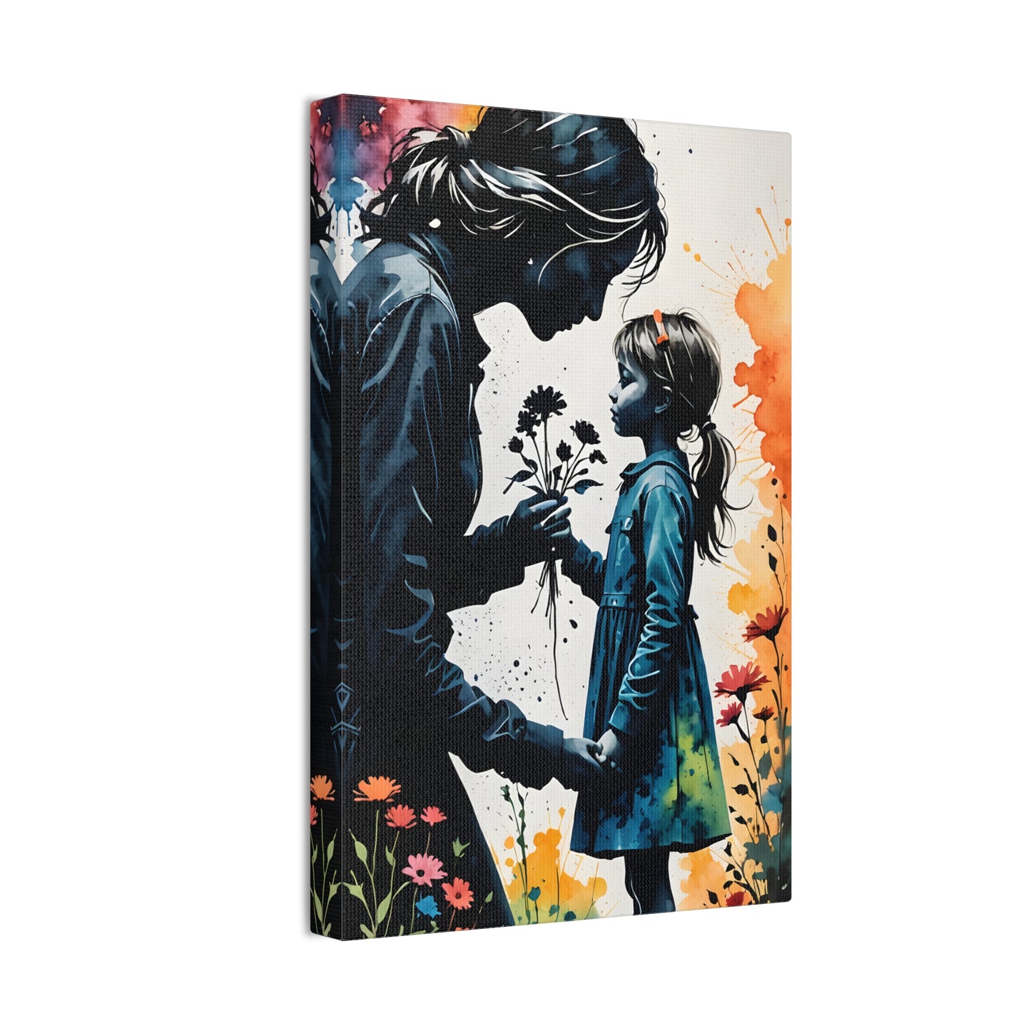 Stop and smell the flowers M&D1 Canvas Stretched, 0.75"