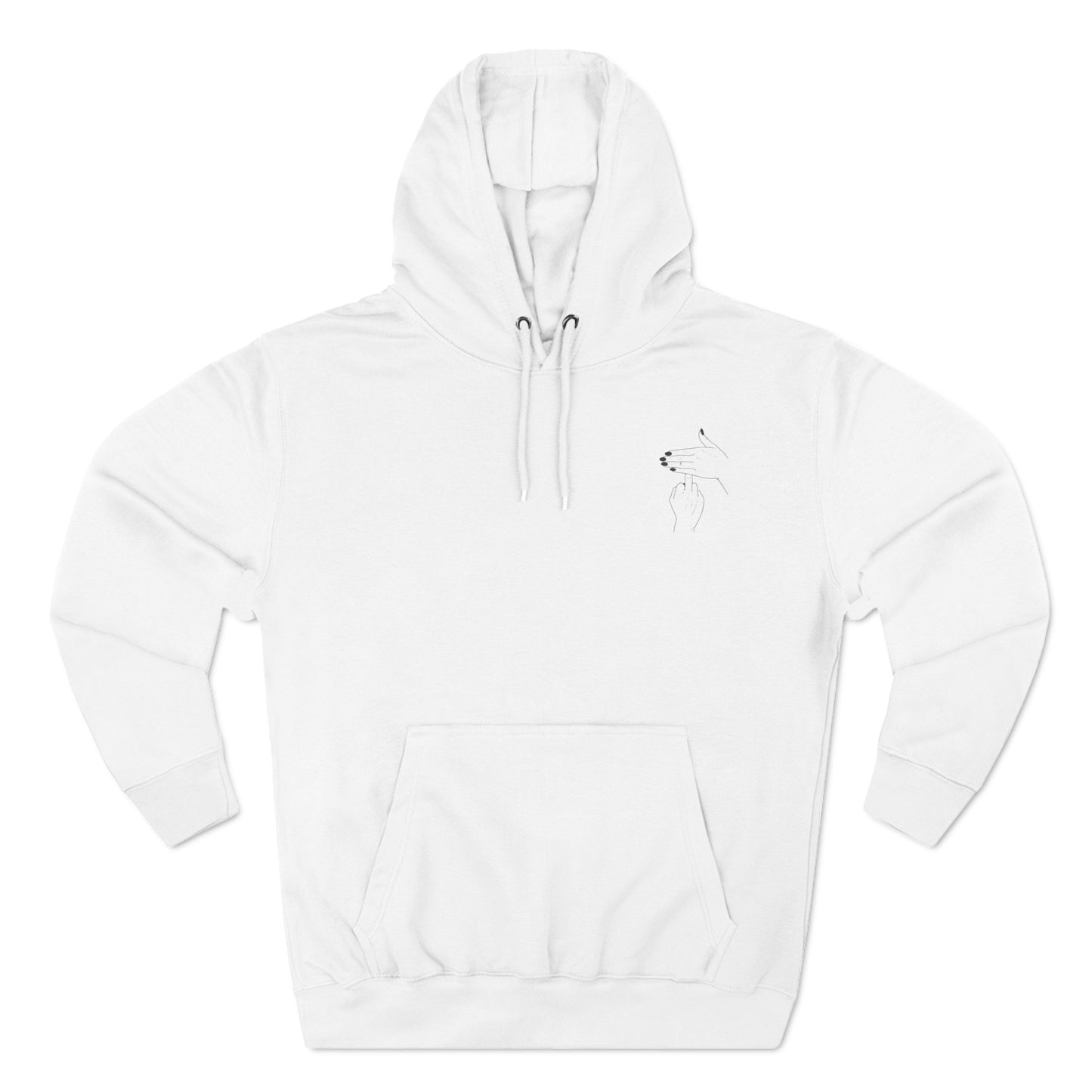 Too much Three-Panel Fleece Hoodie