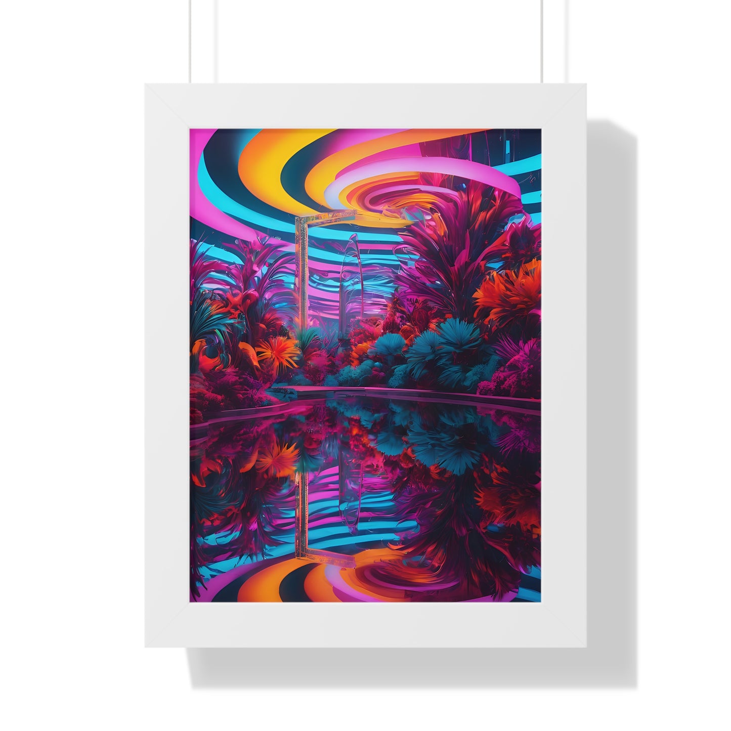 Psychedelic lobby Framed Vertical Poster