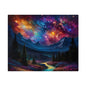 Alcohol ink mountain landscape Matte Canvas, Stretched, 0.75"