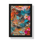 Paper Pastel Flowers 2 Framed Vertical Poster