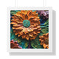 Pallet knife flowers Matte Vertical Posters