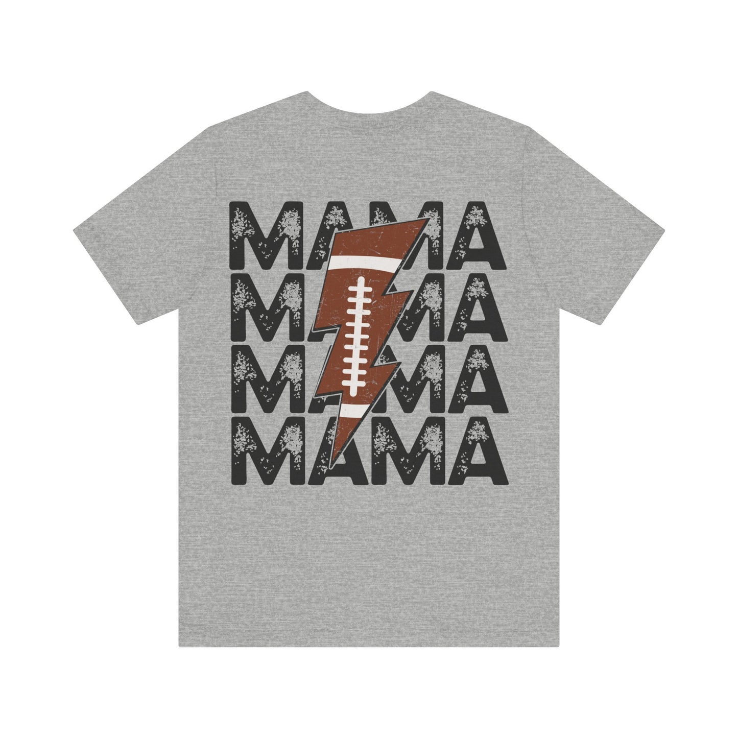 Distressed football mama Unisex Jersey Short Sleeve Tee