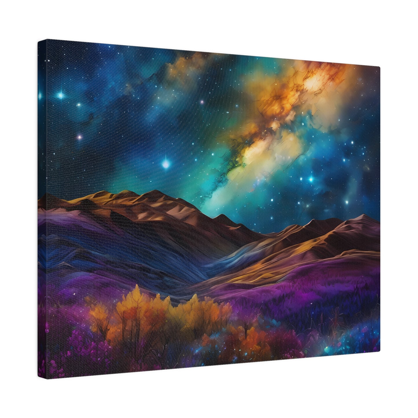 Alcohol ink starry scapes Matte Canvas, Stretched, 0.75"