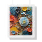 Paper flowers 4 Framed Vertical Poster