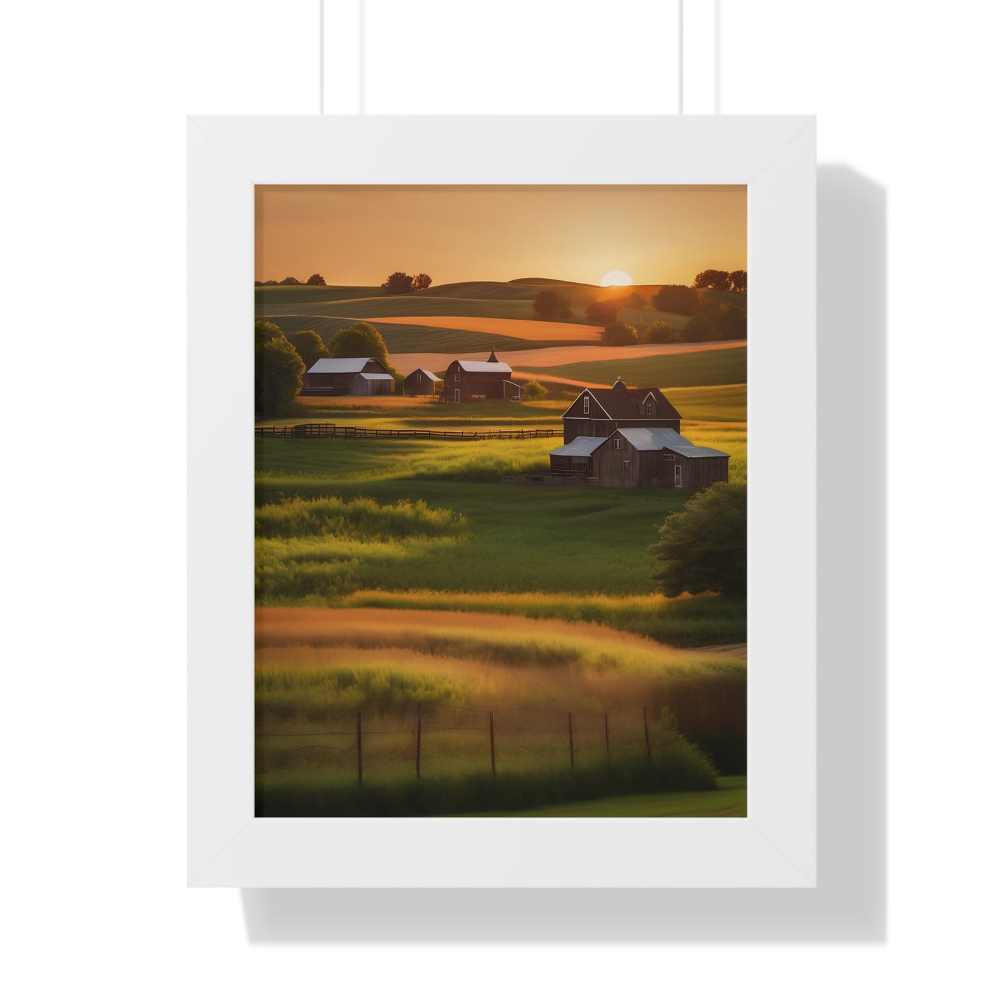 Farmhouse framed poster